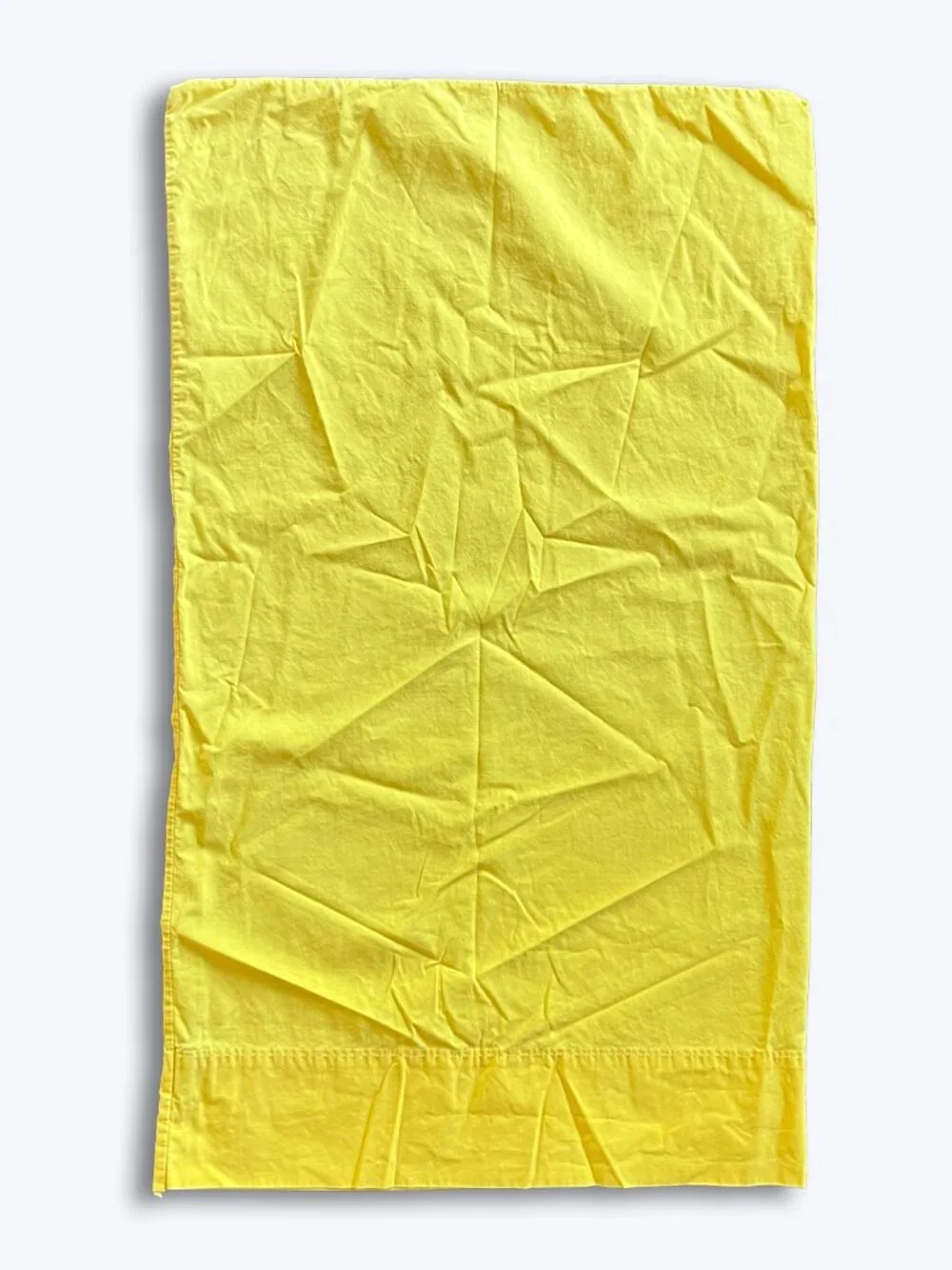 Ralph Lauren Vtg Yellow Cotton Standard Pillowcase Solid RL-73 Classic Prep Bed